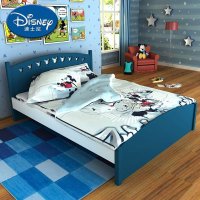 迪士尼 酷漫居美式米奇男孩儿童床 单床 多款儿童家具床卡通床 1.5米床