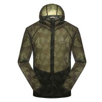 男款超薄墨绿印花夹克BA51241