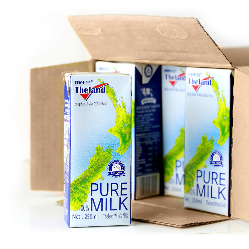 新西兰进口 纽仕兰（Theland）全脂牛奶250ml*24盒