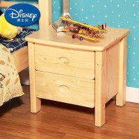 迪士尼 酷漫居 儿童家具床头柜实木 儿童房家具床头柜 松木 松木床头柜
