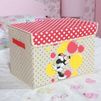 迪士尼儿童 无纺布储物整理箱 收纳箱 卡通收纳盒 米妮收纳箱 米妮