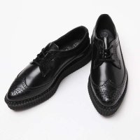 TUK2015春新品英伦布洛克朋克尖头松糕鞋经典款情侣鞋A8644