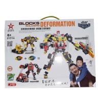 星钻 积变战士齿轮+战火合体款益智积木