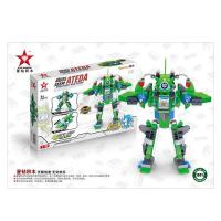 星钻 星际飞船阿铁打终极机甲益智积木