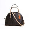 COACH 蔻驰 深棕色mini贝壳包32584