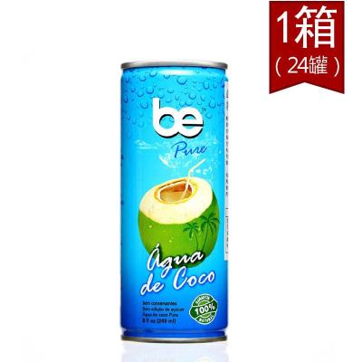 泰国原装进口果汁饮料 必怡100%纯椰子水 240ml*24罐(整箱)