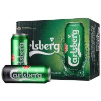 嘉士伯啤酒罐装500mL*12