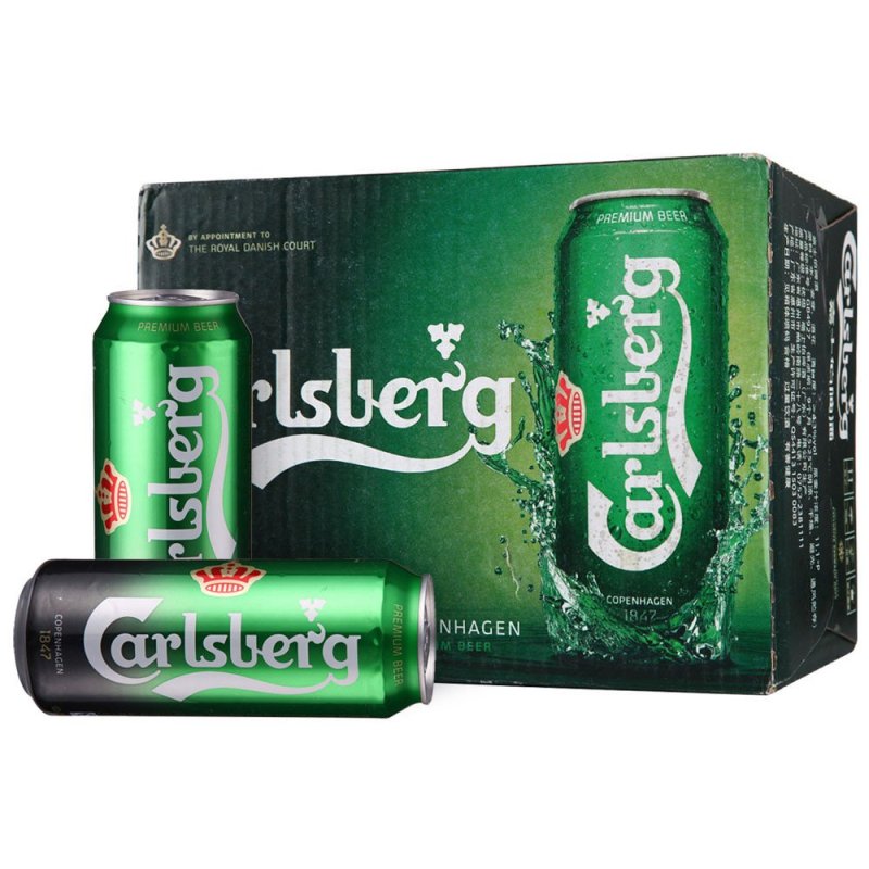 嘉士伯啤酒罐装500mL*12