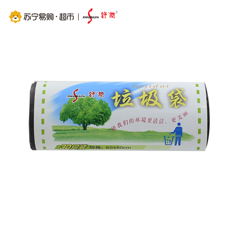舒润点断式垃圾袋60cm*80cm 30只装