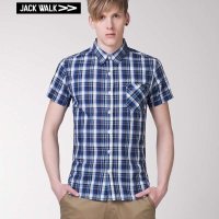 时尚全棉格子衬衫 K0122045