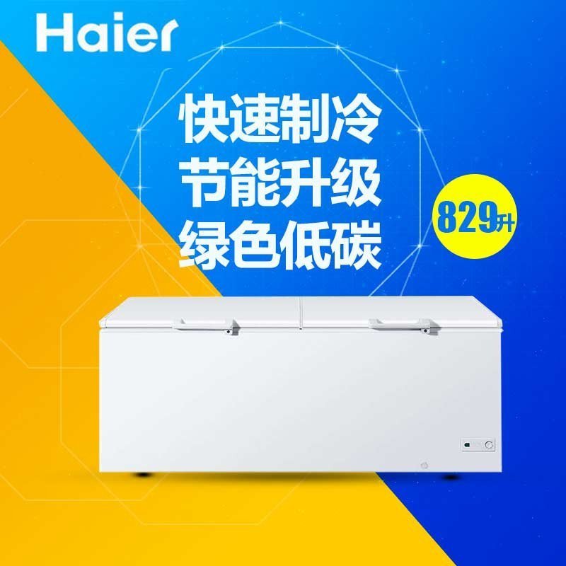 海尔(Haier)BC/BD-829HK 829升 大容积商用大冷柜 冷藏冷冻转换卧式大冷冻柜 节能冰柜 商用冰箱
