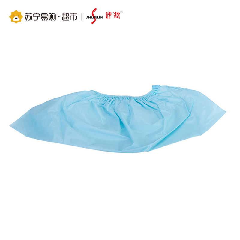 舒润shurun增厚型清洁鞋套均码 12只装 蓝色 国产 非 塑料