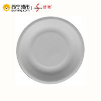 舒润 一次性可降解纸碟7寸 180mm 10只