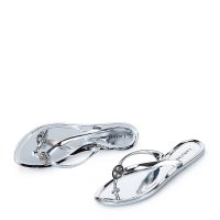 女 银色 Delicate电镀工艺水晶夹脚拖鞋L15AT140-3