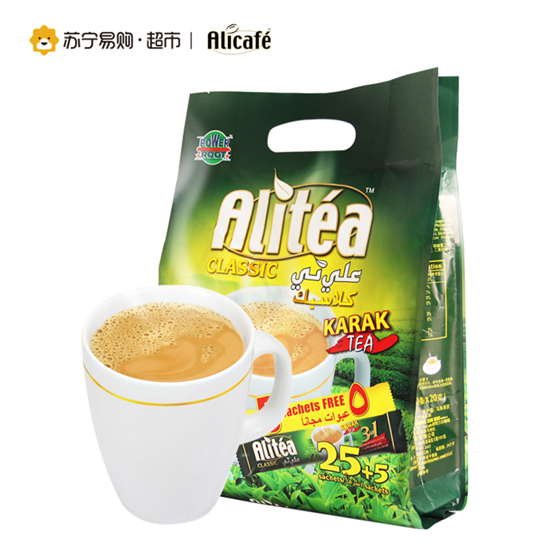 马来西亚进口Alicafe啡特力经典奶茶(25+5)600g