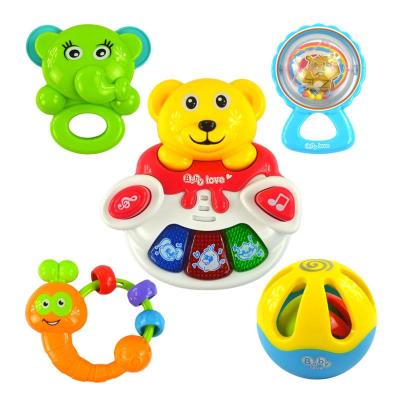 五星贝乐熊 摇铃五件套 婴幼儿玩具 FS-38810