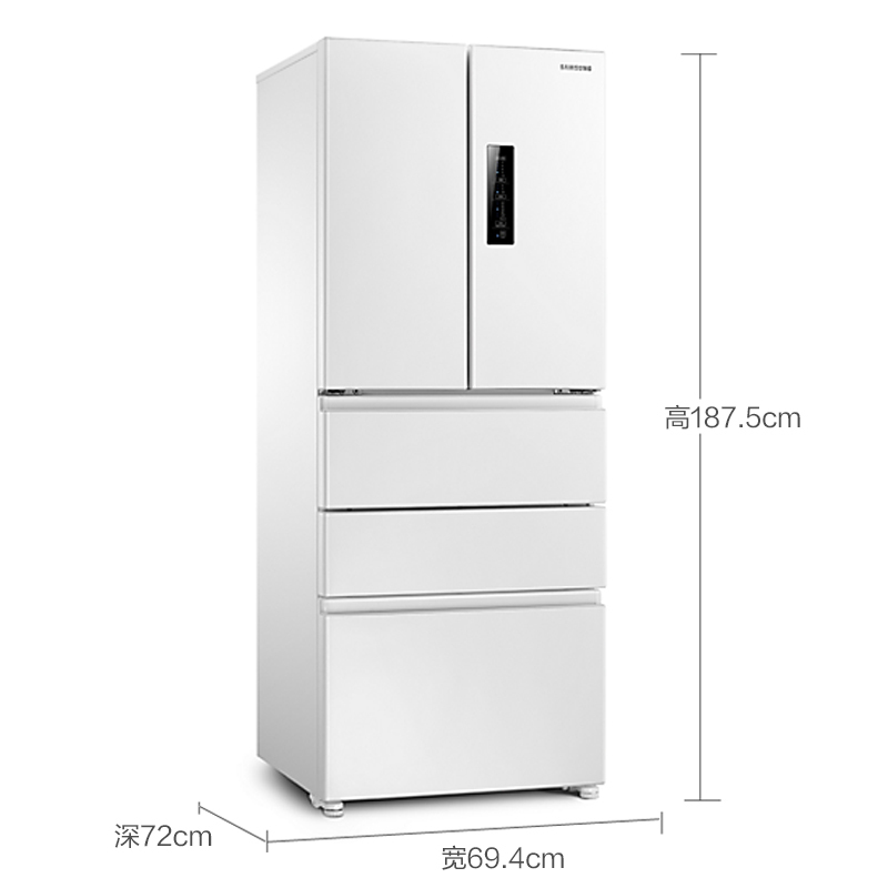 三星(SAMSUNG) BCD-402DSSWW1 450升多门冰箱 风冷无霜 智能变频 全环绕气流 宽带变温室