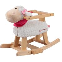 摇摇宝贝童年护栏小木马