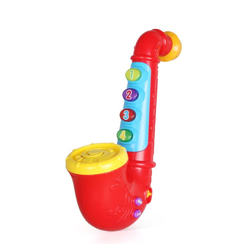 澳贝AUBY 益智玩具 音乐乐器 炫酷萨克斯 1-3岁 塑料玩具 463812DS图片