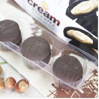 百夫长液态黑可可夹心曲奇饼干135g