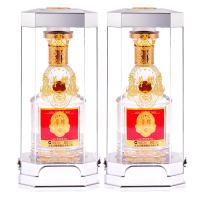宜宾五粮液股份出品 珍品级尊耀 水晶装 52度 500ml*2瓶装 浓香型白酒