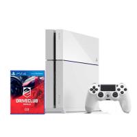 索尼（SONY）PS4白色国行主机+驾驶俱乐部游戏光盘
