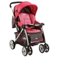 小龙哈彼婴儿手推车超轻便夏季全篷婴儿车可坐可躺宝宝手推车LC519H 红色