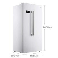 倍科(beko)GN163120W 555升 欧洲原装进口 蓝光养鲜大容量无霜对开门电冰箱(白色)