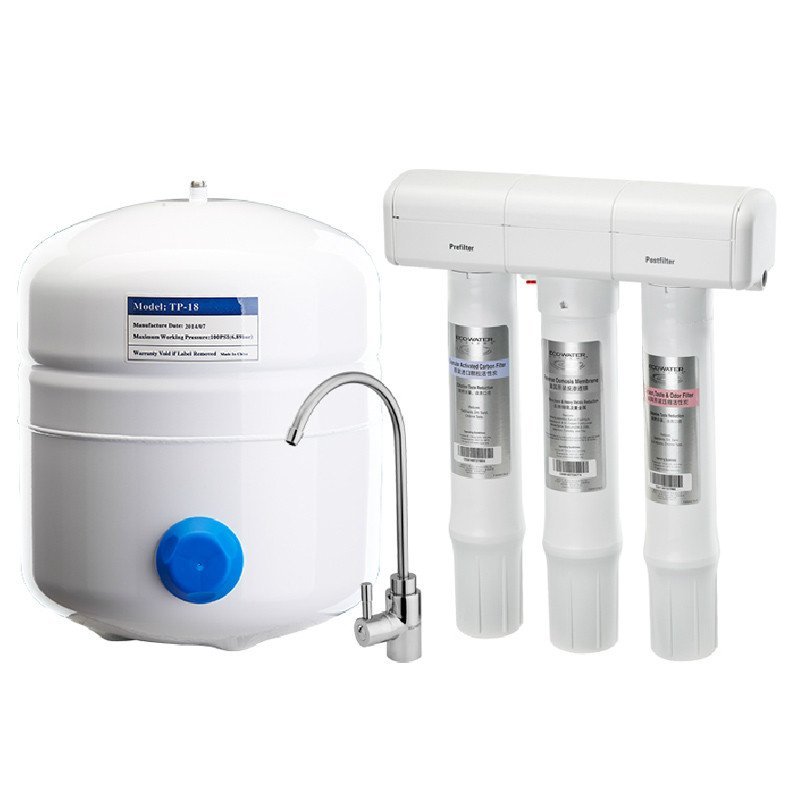 ECOWATER美国怡口800GPRO厨房自来水过滤器家用直饮RO反渗透净水机净水器