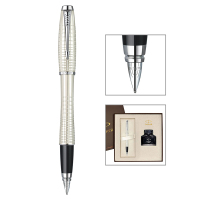 派克(PARKER)都市珍珠白格子纹钢笔 墨水笔 礼盒系列