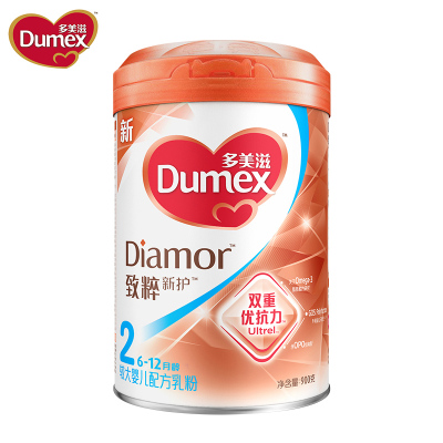 多美滋(Dumex) 致粹新护较大婴儿配方奶粉 2段(6-12月)900g (双重优抗力)