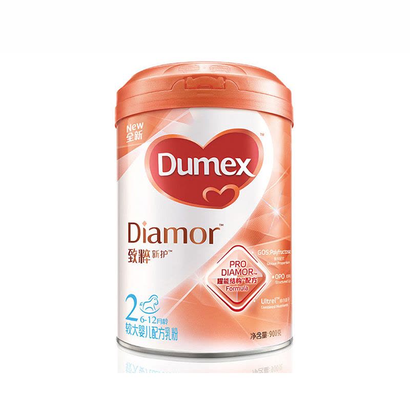 多美滋(Dumex) 致粹新护较大婴儿配方奶粉 2段(6-12月)900g (双重优抗力)图片