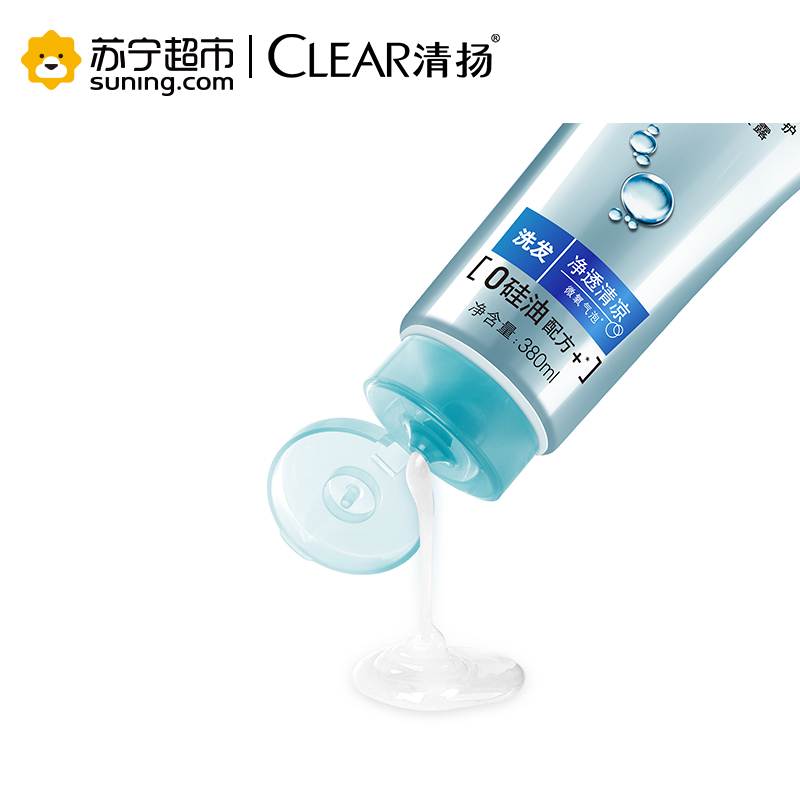 清扬(CLEAR)去屑洗发露 净透清凉380ml[联合利华]高清大图