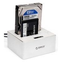 ORICO奥睿科 6828US3-C SATA3.0串口硬盘座2.5寸/3.5寸USB3.0带拷贝