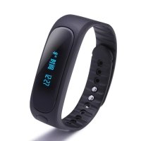 NINKU E02智能手环手表防水安卓ios 运动计步器睡眠监测穿戴腕带(黑)