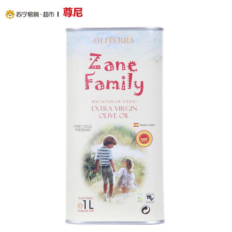 尊尼PDO特级初榨橄榄油1L西班牙原装进口