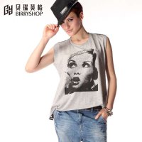 贝瑞英格露背短款修身T恤21112040