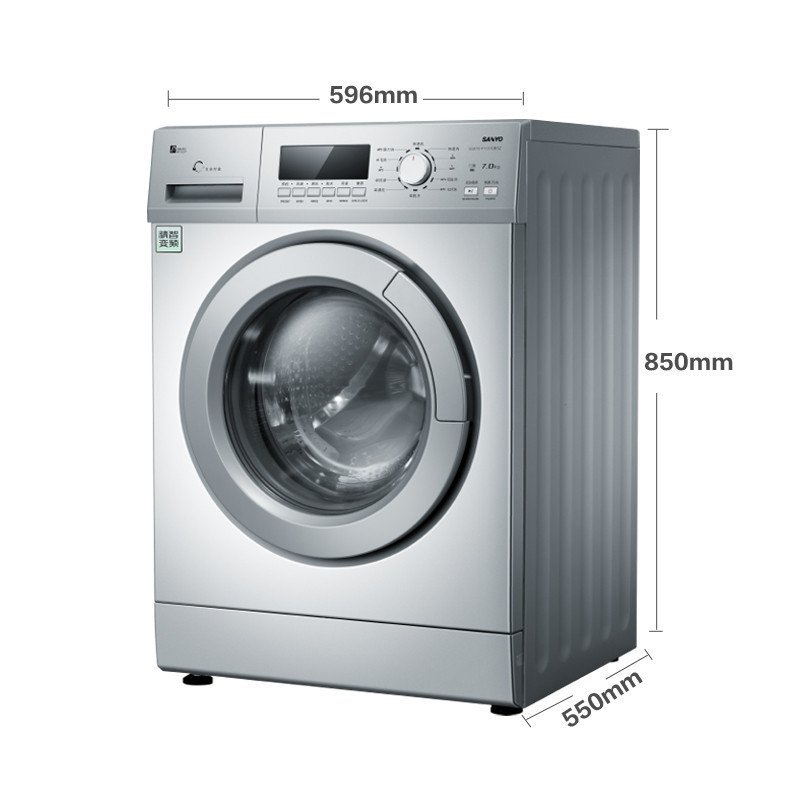三洋(SANYO)XQG70-F11310BSZ 7公斤 全自动 变频滚筒洗衣机(亚光银)