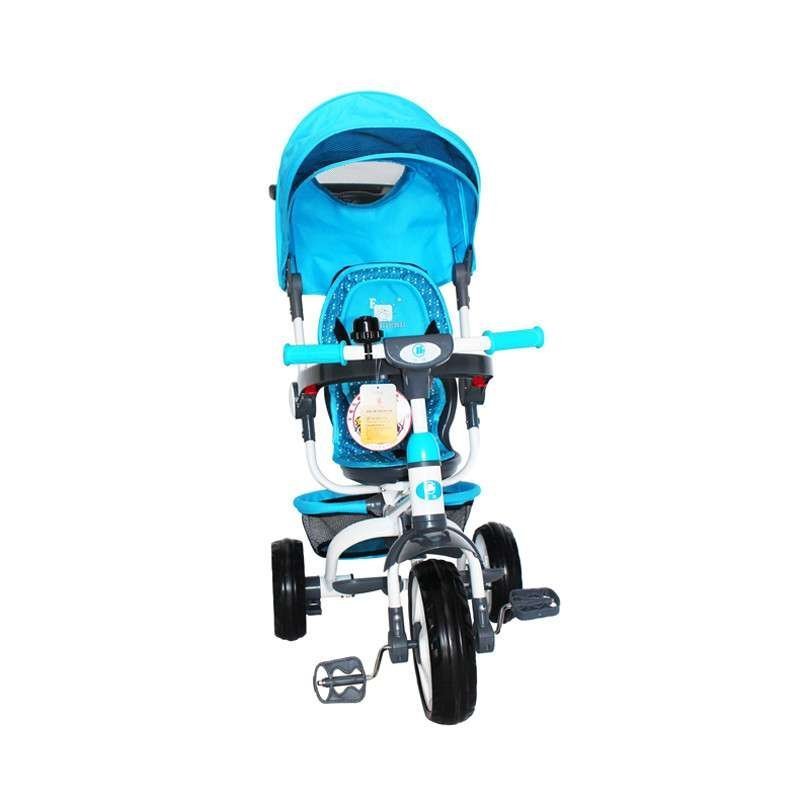 [苏宁自营]川浪DT128 蓝川浪正品1-3-5岁多功能儿童手推三轮车脚踏车宝宝自行车儿童推车