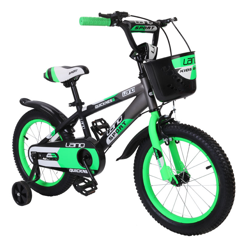 兰Q自行车Q仔系列12/14/16/18寸卡通儿童自行车 安全多色 亚光橙 18寸