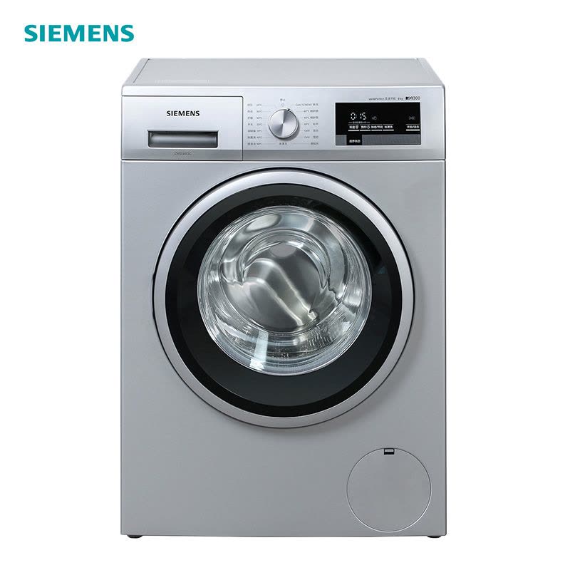 西门子（SIEMENS） XQG80-WM12P1C81W 8公斤 变频 加速洗 节能洗 除菌液程序 滚筒洗衣机（银色）图片