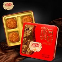 富锦 松子仁豆沙月饼礼盒装 710g