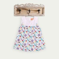 婴倍爱 2015夏季童装新款女童纯棉连衣裙 宝宝百褶背心裙