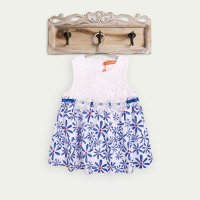 婴倍爱 2015夏季童装女童新款背心裙 宝宝纯棉花朵裙子764D