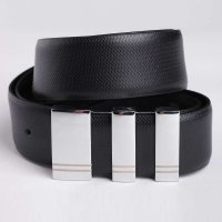 咖飞WS41Q009平行线纯色头层皮带黑色