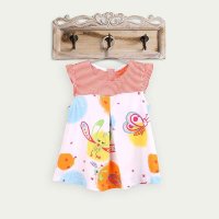 婴倍爱 2015夏季童装新款宝宝纯棉公主裙 女童小飞袖裙子705D-706D