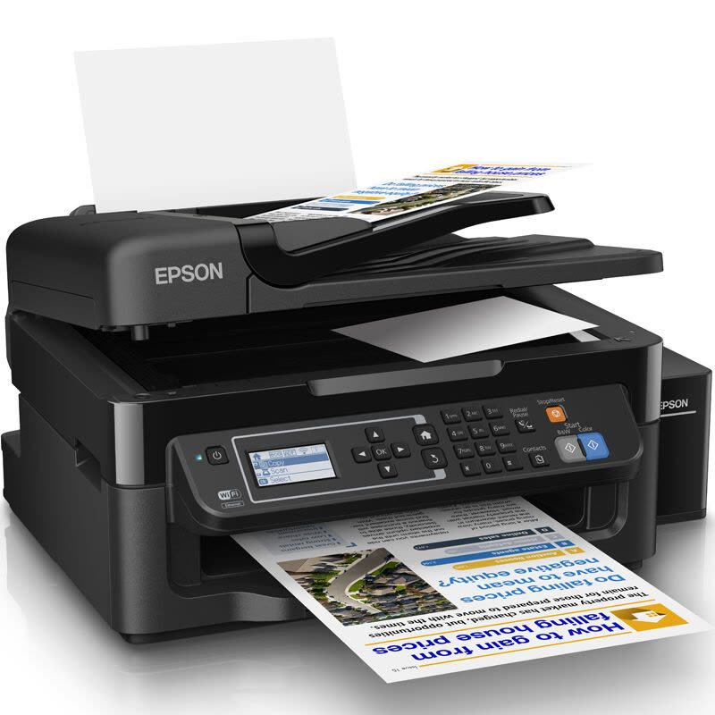 爱普生(EPSON) L565 墨仓式喷墨传真一体机 (打印 复印 扫描 传真) 学生打印作业打印图片