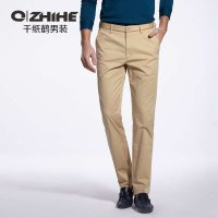 千纸鹤QZH98016A男弹力舒适透气商务休闲裤