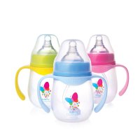 KIDSME 亲亲我宽口安全PP奶瓶160ML 颜色随机 908186