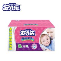 安儿乐 干爽超薄 婴儿纸尿裤加大码XL108片[12-17KG]